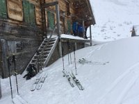 Rast auf der Grimmi im Schneegestöber